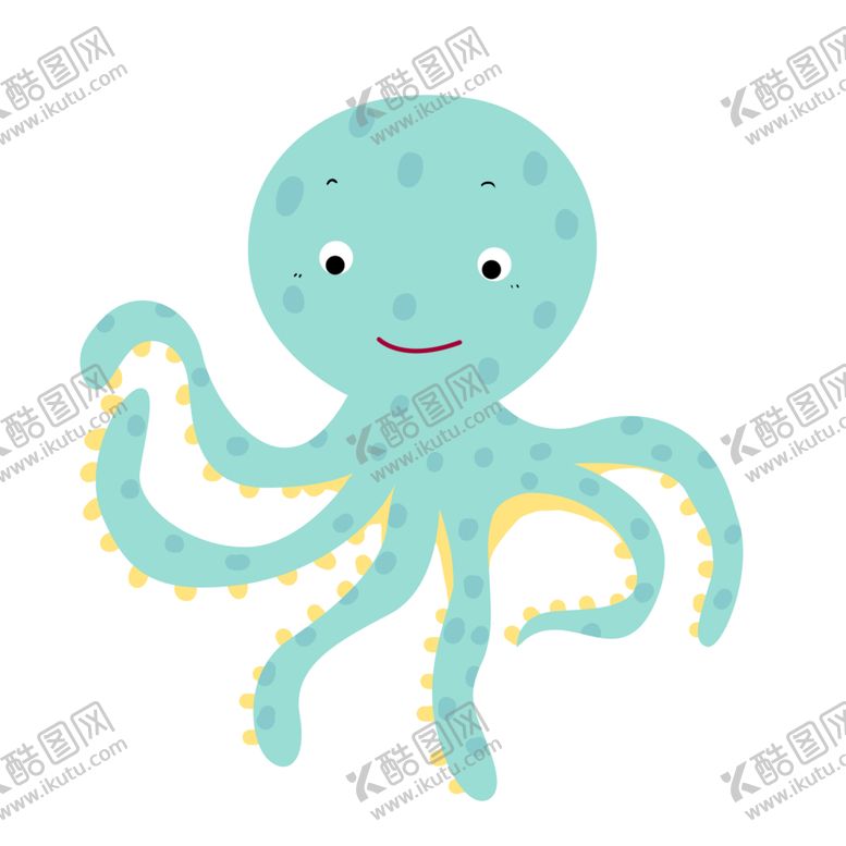 编号：73662309210755281724【酷图网】源文件下载-卡通章鱼