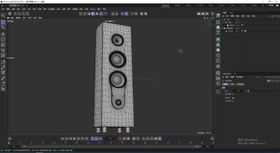 客厅音箱C4D模型