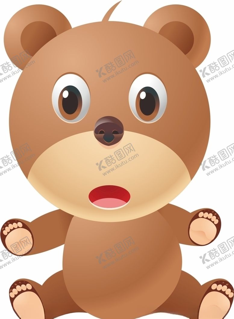 编号：43360605171608552179【酷图网】源文件下载-卡通小熊