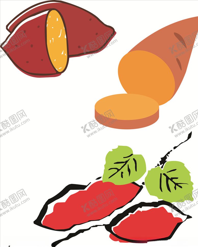 编号：91844610010724599589【酷图网】源文件下载-卡通红薯