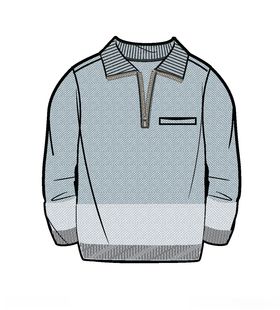 服装款式长冲锋衣上衣效果
