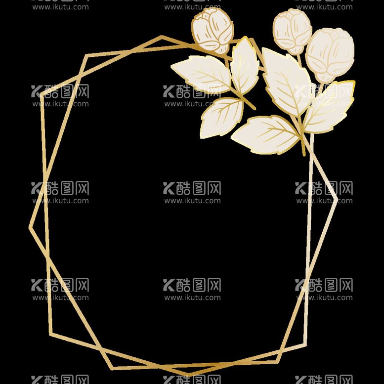 编号：76517610262113293698【酷图网】源文件下载-植物花朵边框免抠图