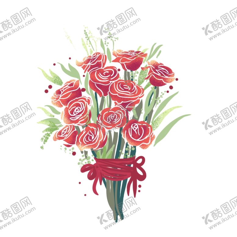 编号：58934509152139054643【酷图网】源文件下载-鲜花矢量图