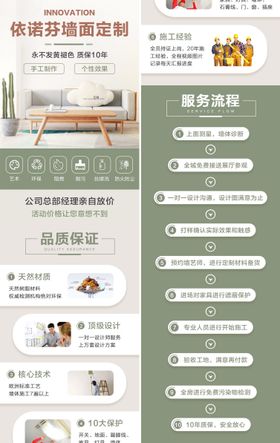 室内装修墙面装饰电商详情页