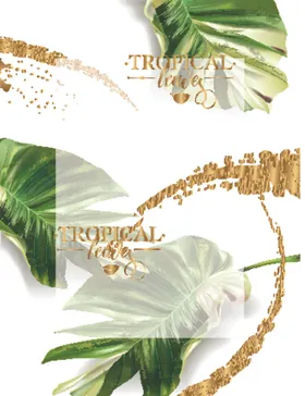 奢华树叶主题背景