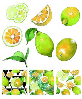 十款手绘柠檬合集