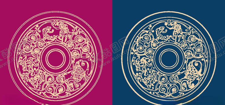 编号：57971109260039037166【酷图网】源文件下载-圆形底纹中国风矢量纹饰