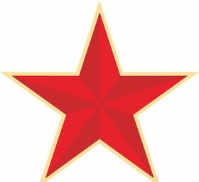 五角星红素材矢量