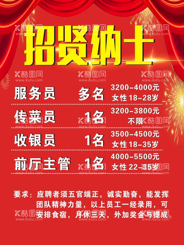 编号：29800512200048026117【酷图网】源文件下载-招聘广告