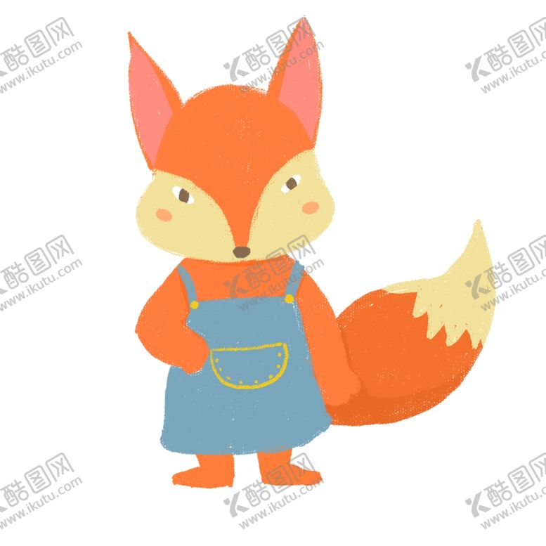 编号：92915404200223075114【酷图网】源文件下载-穿着围裙的小狐狸