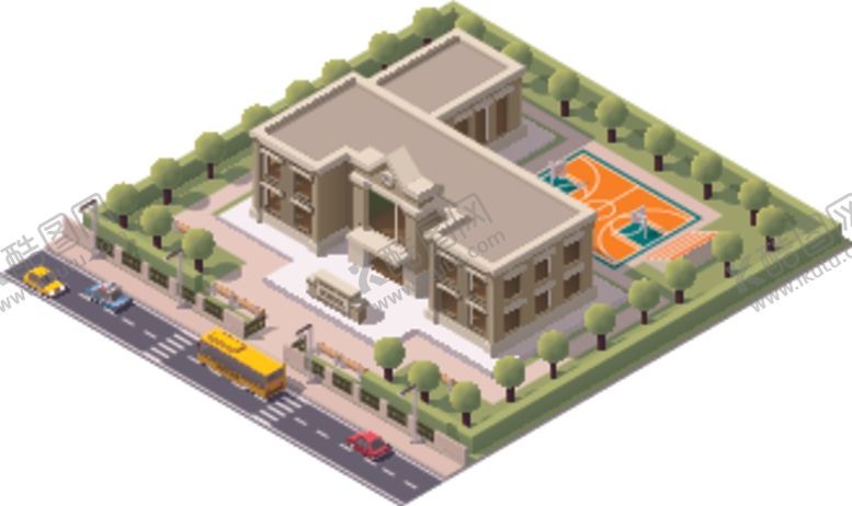 编号：15944611011510454951【酷图网】源文件下载-卡通城市建筑