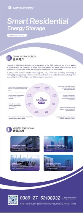 企业简介商务风易拉宝展架设计