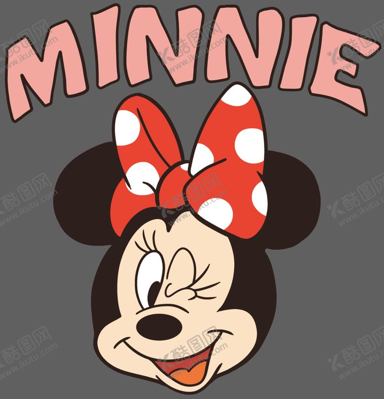 编号：99526310140432554748【酷图网】源文件下载-米妮T恤裁片