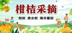 柑桔采摘活动宣传图