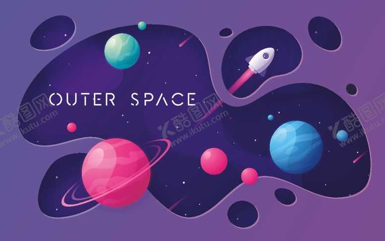 编号：69274712110054588793【酷图网】源文件下载-宇宙背景行星天际星空