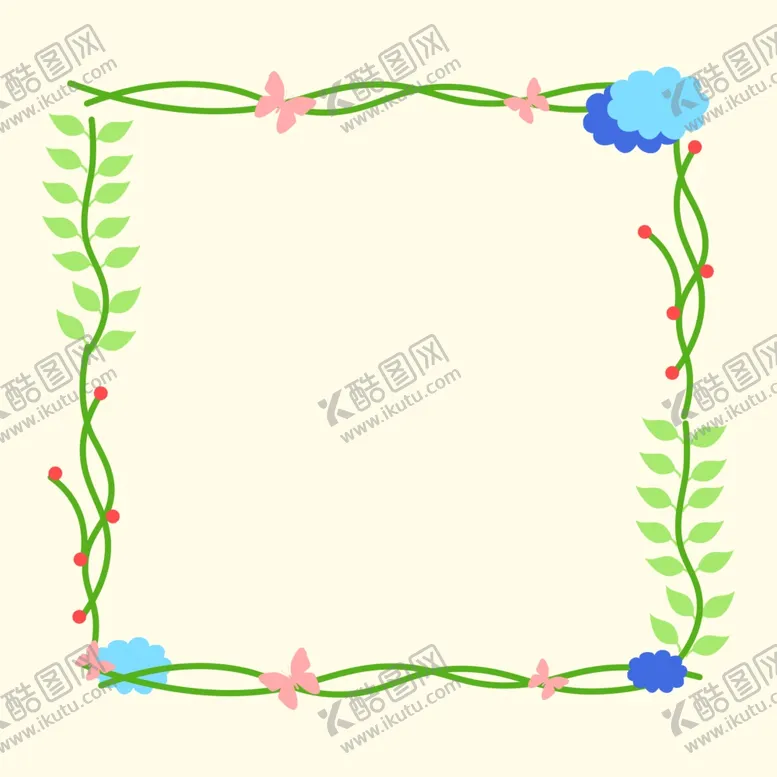 编号：65769503140611133430【酷图网】源文件下载-绿叶边框