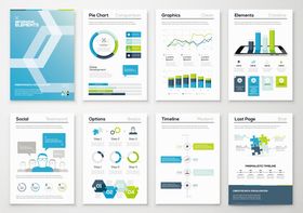 多样商务图表设计模板