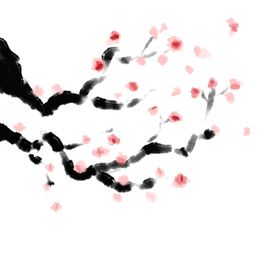 梅花树枝元素