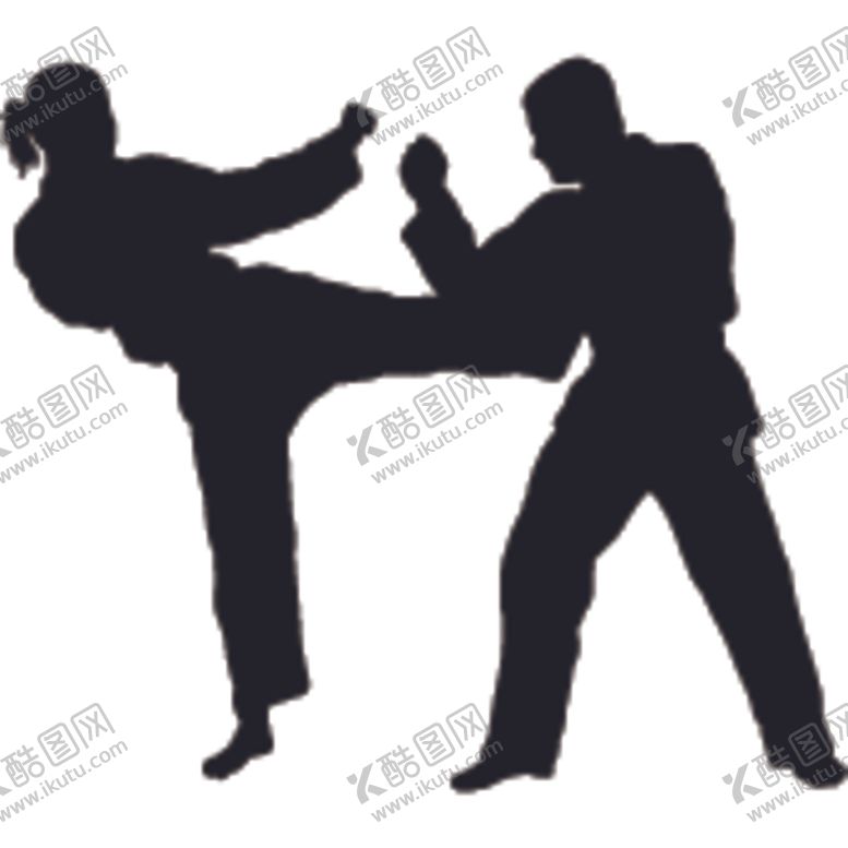 编号：68638404240650027310【酷图网】源文件下载-武术格斗剪影