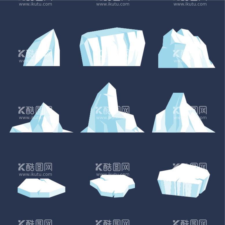 编号：48820312121702596820【酷图网】源文件下载-冰山