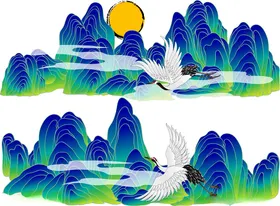 山矢量图买水墨水画水墨水画展水墨水画横水墨水画大