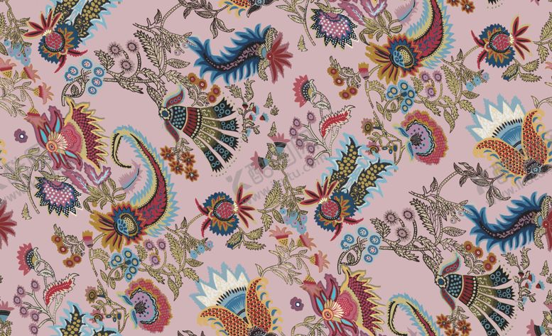 编号：83920409201926377540【酷图网】源文件下载-多彩佩斯利花纹图案