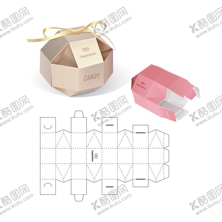 编号：81365909171429374102【酷图网】源文件下载-包装盒刀模图