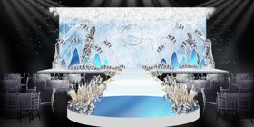  蓝色婚礼 婚礼效果图