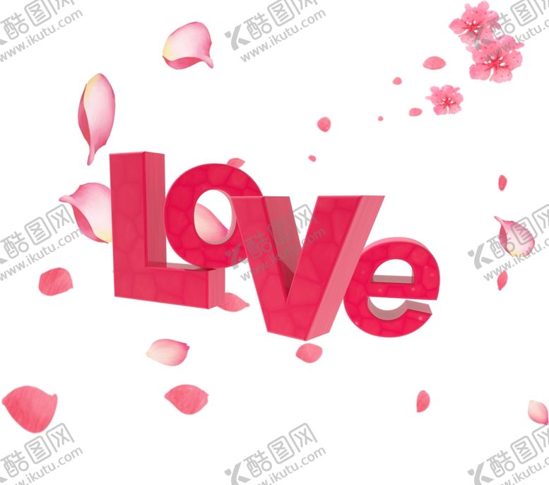 编号：77051810200310459724【酷图网】源文件下载-立体LOVE