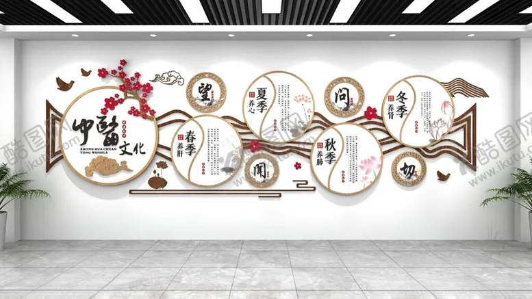 编号：49493402192032579690【酷图网】源文件下载-中医文化墙