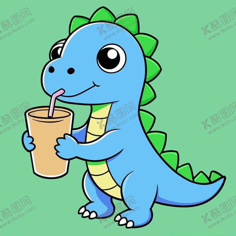 编号：51094601311409152723【酷图网】源文件下载-梁龙喝奶茶Logo
