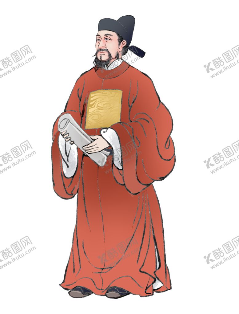 编号：21902411011232208245【酷图网】源文件下载-国学人物插画