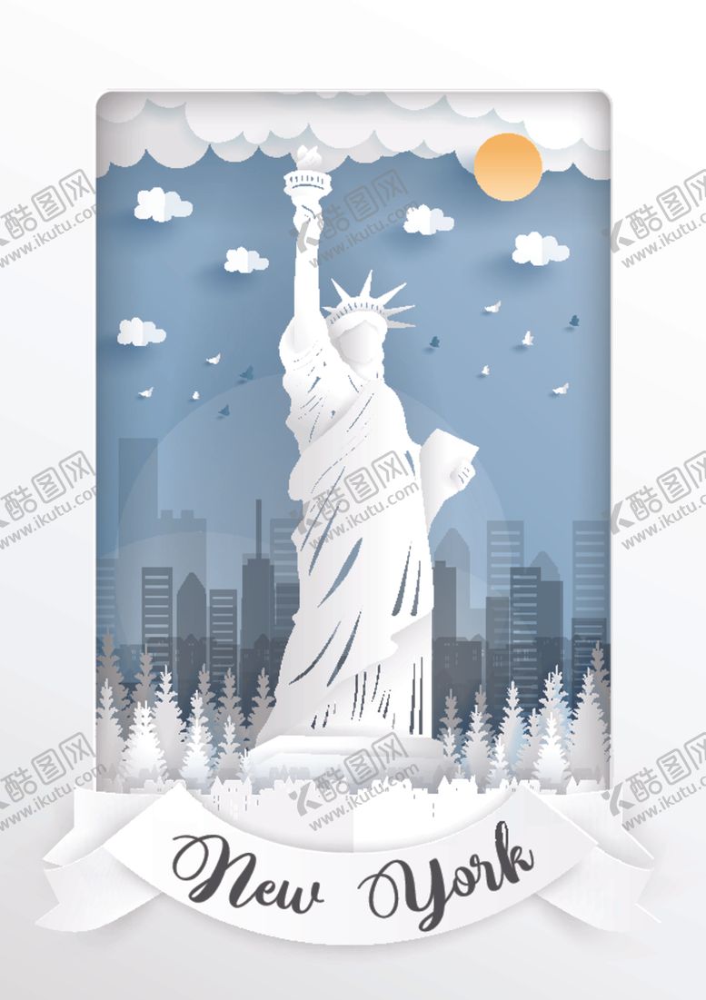 编号：27273905081601033508【酷图网】源文件下载-城市建筑剪纸
