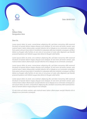 制度牌商务信纸宣传单