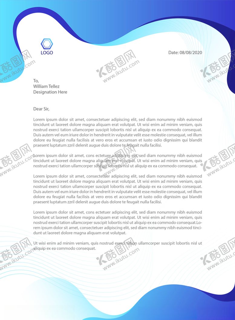 编号：59533605040622061285【酷图网】源文件下载-制度牌商务信纸宣传单