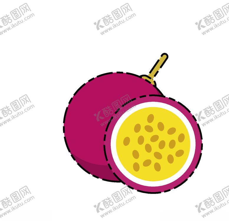 编号：39383109290658164683【酷图网】源文件下载-卡通百香果