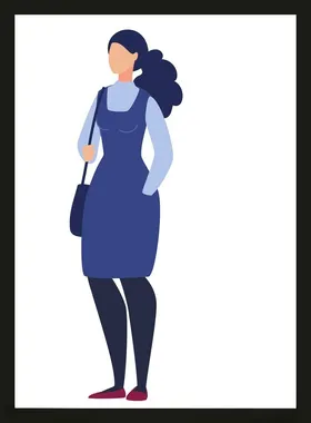 手绘卡通女孩动画动画
