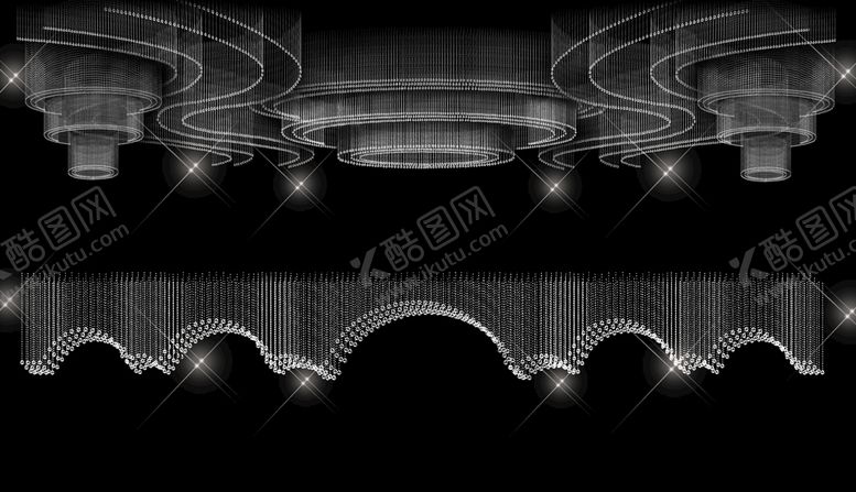 编号：37689209182126006831【酷图网】源文件下载-婚礼水晶吊顶