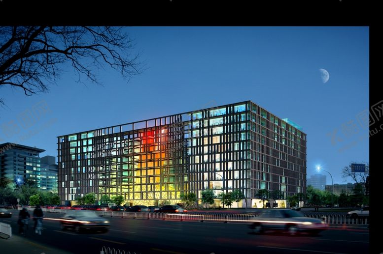 编号：25278910210047213313【酷图网】源文件下载-建筑夜间室外效果图