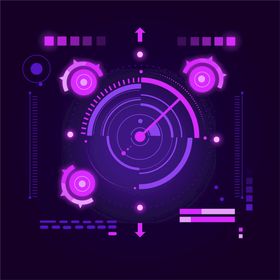 科技感背景高新术电路未来矢量图
