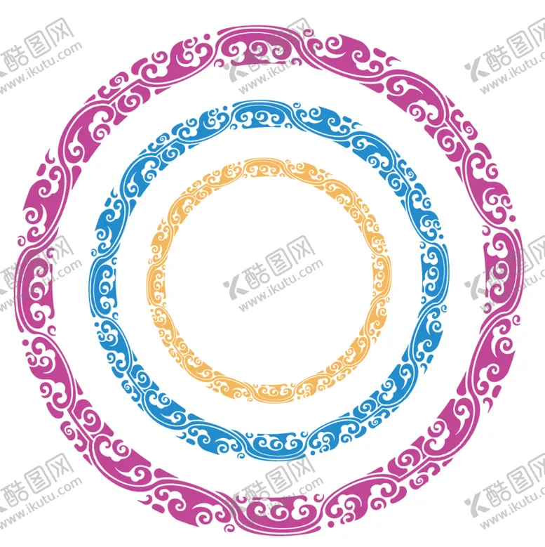 编号：20957110070852588107【酷图网】源文件下载-圆形花纹