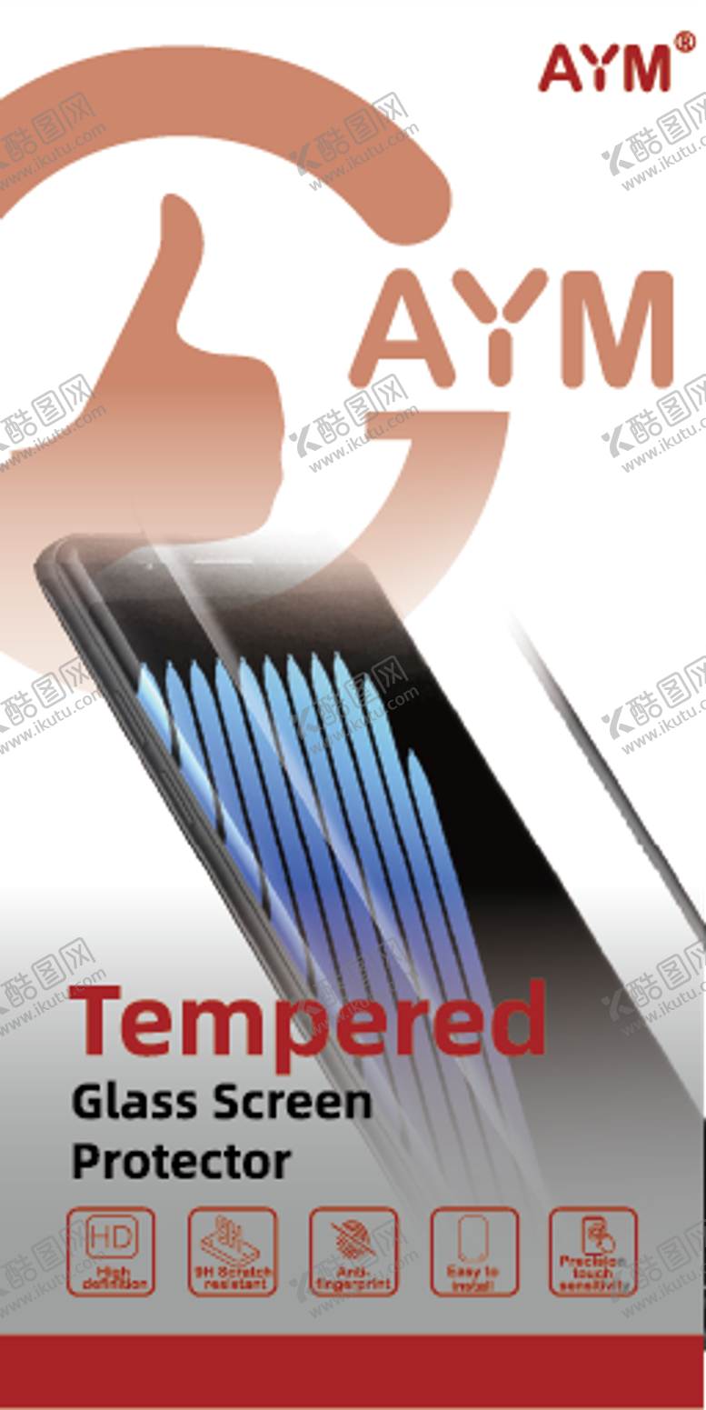 编号：12687709131247191466【酷图网】源文件下载-钢化玻璃膜_白版本2