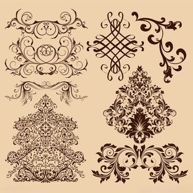复古欧式装饰花纹图案集