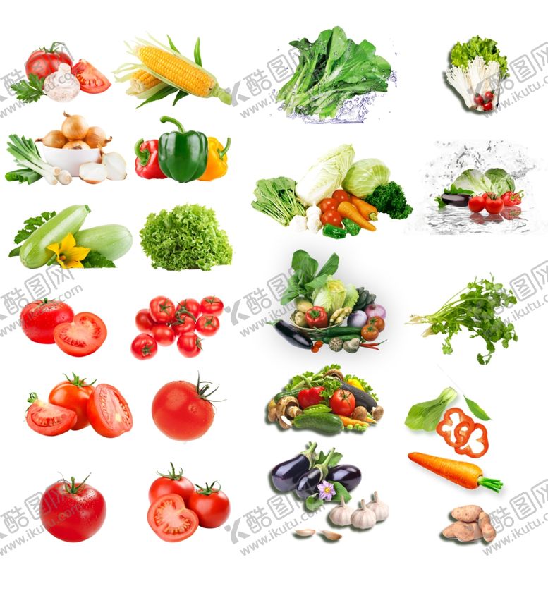 编号：28810504051119304175【酷图网】源文件下载-多样新鲜蔬菜大集合