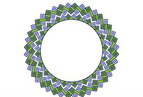 AI传统花纹圆圈