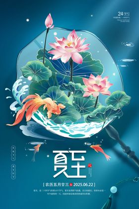 荷塘锦鲤图