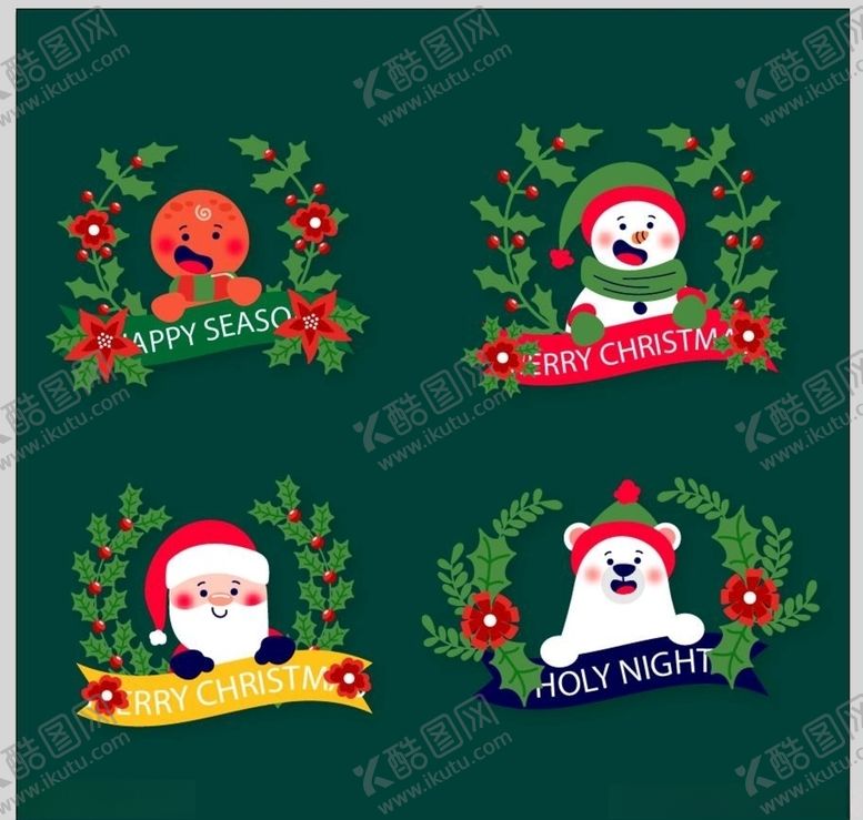 编号：56541410300220469512【酷图网】源文件下载-圣诞雪人圣诞花卉背景设计