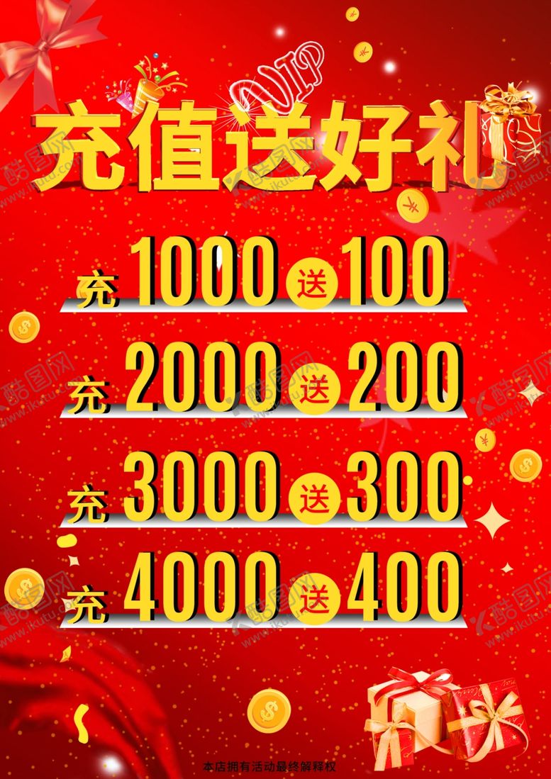 编号：68332510312155298535【酷图网】源文件下载-会员充值卡