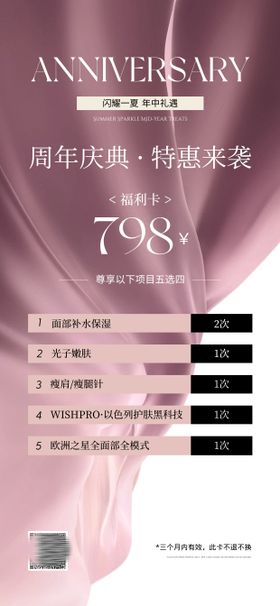 美业周年庆典活动宣传海报
