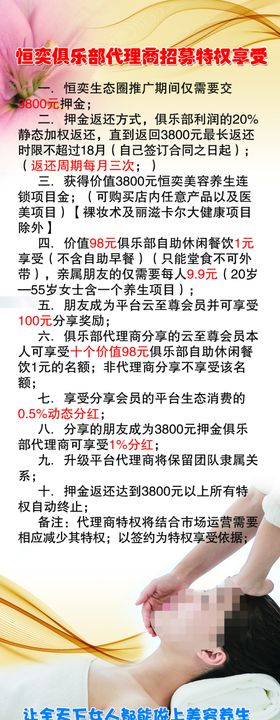 美容养生展架